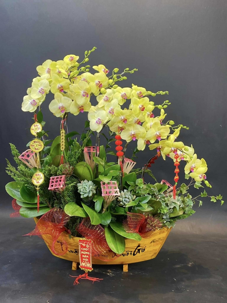 Hoa lan hồ điệp 10 cành - HD0011